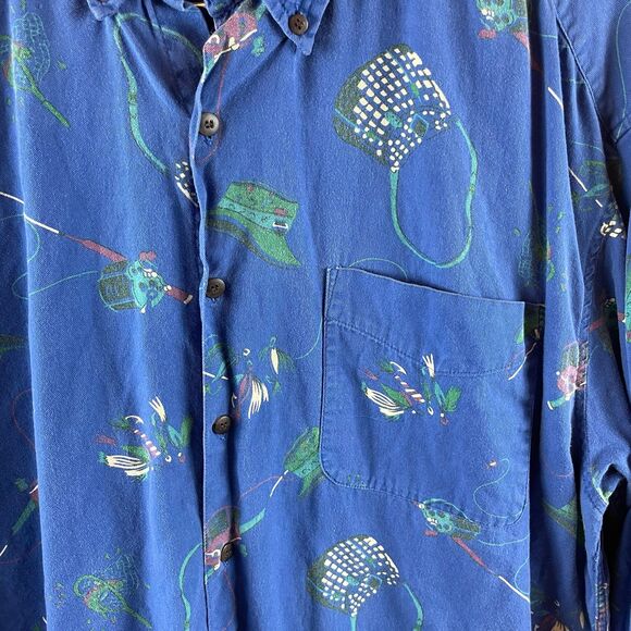 Vintage Gap Fly Fishing Men’s Button Down 90s - Picture 2 of 4